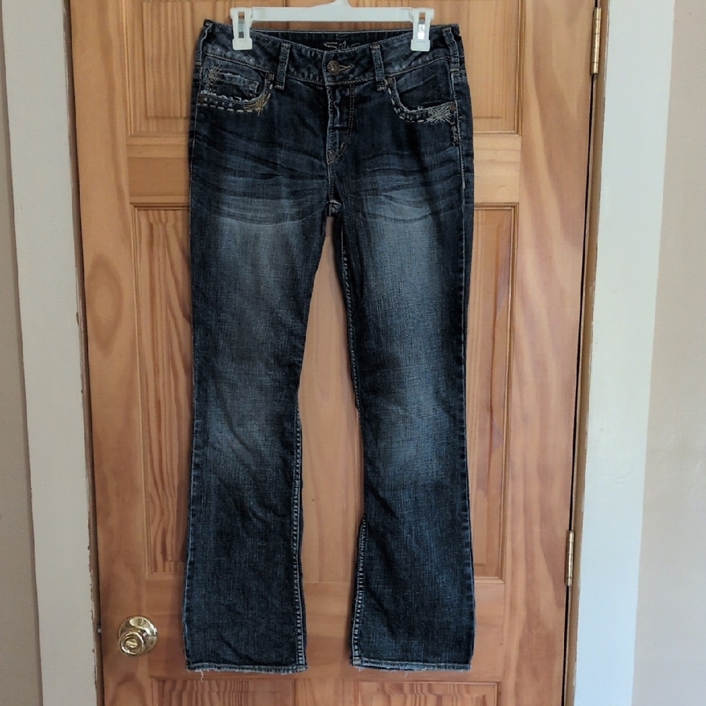 Silver Jeans Women's Black Boot Cut Denim